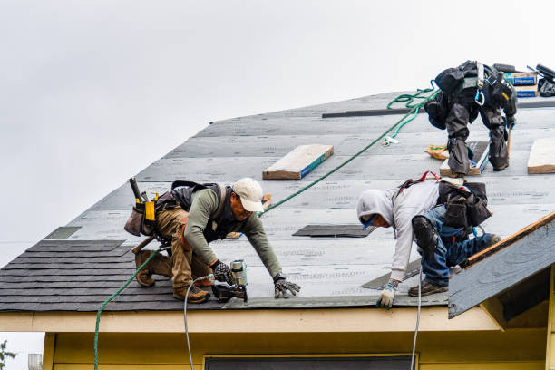 Professional Storm Damage Roof Repair technician working in Spirit Lake, IA